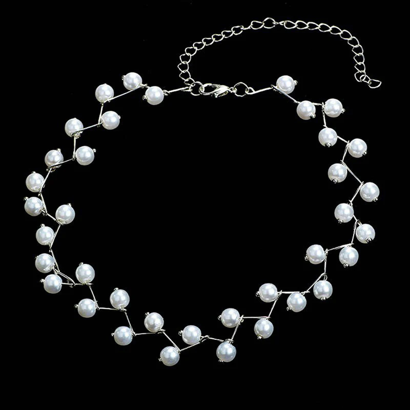 Minimalist Single Layer Necklace - Silver Plated, Elegant Design