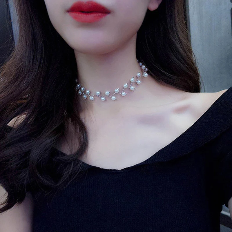Minimalist Single Layer Necklace - Silver Plated, Elegant Design