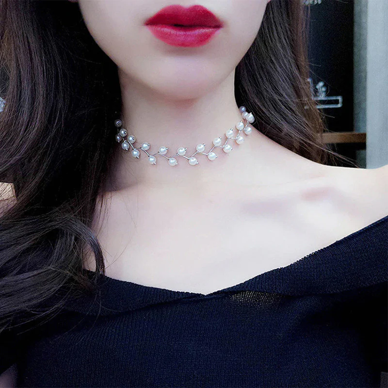 Minimalist Single Layer Necklace - Silver Plated, Elegant Design