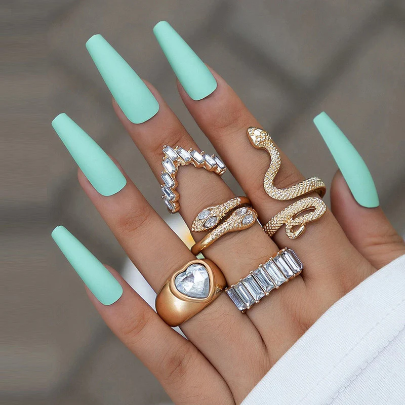 Gold Plated white  Stone Heart Ring