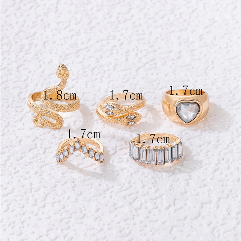 Gold Plated white  Stone Heart Ring